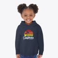 Big Bear Lake California Palm Tree Sunset Toddler Hoodie additional view 2