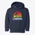 San Clemente California Palm Tree Sunset Toddler Hoodie additional view 1
