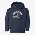 Challenger Basic School Classic Football Toddler Hoodie additional view 1