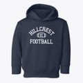 Hillcrest Community School Classic Football Toddler Hoodie additional view 1