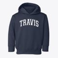 Travis Middle School Varsity Arch Toddler Hoodie additional view 1