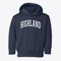 Highland High School Varsity Arch Toddler Hoodie additional view 1