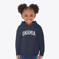 Onamia Elementary School Varsity Arch Toddler Hoodie additional view 2