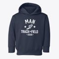 Man High School Track and Field Toddler Hoodie additional view 1