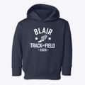 Blair School Track and Field Toddler Hoodie additional view 1