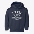 E K Key Elementary School Track and Field Toddler Hoodie additional view 1
