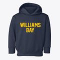 Williams Bay Wisconsin Classic Block Toddler Hoodie additional view 1