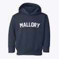 Mallory West Virginia Classic Curve Toddler Hoodie additional view 1