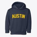 Austin Indiana Classic Curve Toddler Hoodie additional view 1