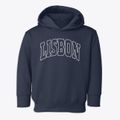 Lisbon New Hampshire Trendy Block Toddler Hoodie additional view 1