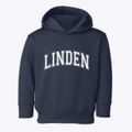 Linden Iowa Varsity Toddler Hoodie additional view 1