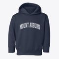 Mount Auburn Indiana Varsity Toddler Hoodie additional view 1