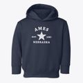 Ames Nebraska Star Toddler Hoodie additional view 1