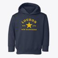 Loudon New Hampshire Star Toddler Hoodie additional view 1