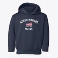 North Monroe Maine Patriot Toddler Hoodie additional view 1