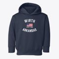 Wirth Arkansas Patriot Toddler Hoodie additional view 1