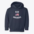 Dub Arkansas Patriot Toddler Hoodie additional view 1