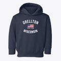 Grellton Wisconsin Patriot Toddler Hoodie additional view 1