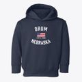 Orum Nebraska Patriot Toddler Hoodie additional view 1