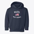 Hazel West Virginia Patriot Toddler Hoodie additional view 1