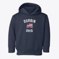Durbin Ohio Patriot Toddler Hoodie additional view 1