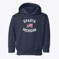 Sparta Michigan Patriot Toddler Hoodie additional view 1