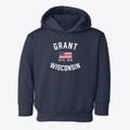 Grant Wisconsin Patriot Toddler Hoodie additional view 1