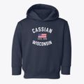 Cassian Wisconsin Patriot Toddler Hoodie additional view 1