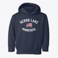 Heron Lake Minnesota Patriot Toddler Hoodie additional view 1