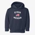 Byron Michigan Patriot Toddler Hoodie additional view 1
