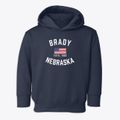 Brady Nebraska Patriot Toddler Hoodie additional view 1