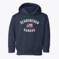 Schoenchen Kansas Patriot Toddler Hoodie additional view 1