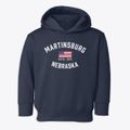 Martinsburg Nebraska Patriot Toddler Hoodie additional view 1