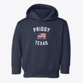 Priddy Texas Patriot Toddler Hoodie additional view 1