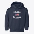 Golden Oklahoma Patriot Toddler Hoodie additional view 1
