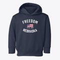 Freedom Nebraska Patriot Toddler Hoodie additional view 1