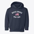 Bucks Bridge New York Patriot Toddler Hoodie additional view 1