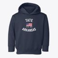 Tate Arkansas Patriot Toddler Hoodie additional view 1