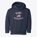 Eliot Massachusetts Patriot Toddler Hoodie additional view 1