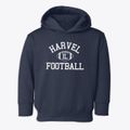 Harvel Illinois Football Toddler Hoodie additional view 1