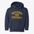 Benjamin Missouri Football Toddler Hoodie additional view 1