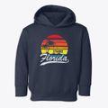 Starke Florida Palm Tree Sunset Toddler Hoodie additional view 1