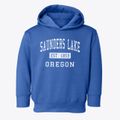 Saunders Lake Oregon Classic Established Toddler Hoodie additional view 1