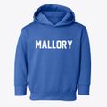 Mallory West Virginia Classic Block Toddler Hoodie additional view 1