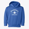 Maxwell Nebraska Star Toddler Hoodie additional view 1