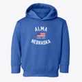 Alma Nebraska Patriot Toddler Hoodie additional view 1