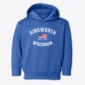 Ainsworth Wisconsin Patriot Toddler Hoodie additional view 1