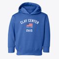 Clay Center Ohio Patriot Toddler Hoodie additional view 1