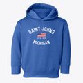 St. Johns Michigan Patriot Toddler Hoodie additional view 1