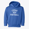 Cedar Massachusetts Football Toddler Hoodie additional view 1